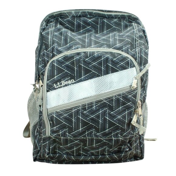 LL Bean Unisex Adult Deluxe Book Pack 37L School Camp Backpack Black Print